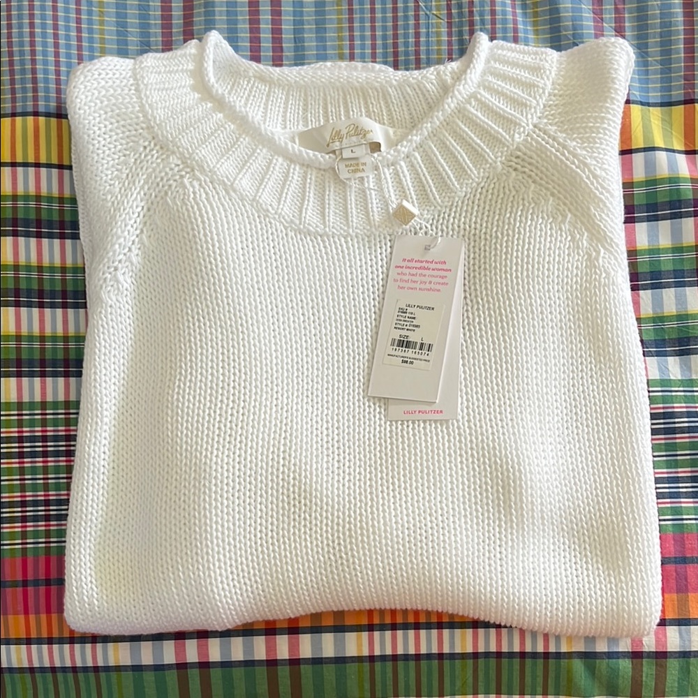 NWT Resort White Deba Sweater